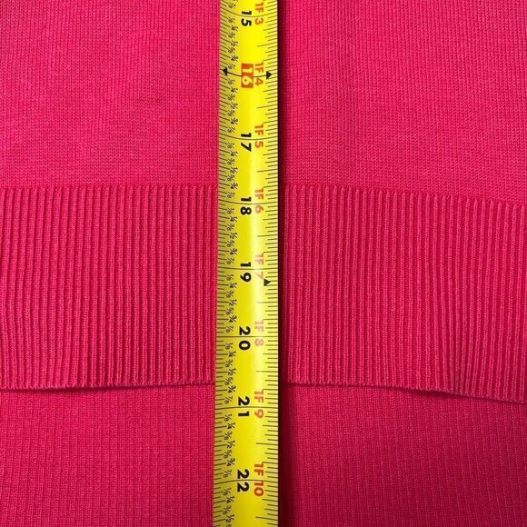 Esprit Coral Vneck Knit Sweater Cotton Blend Size XL - Picture 10 of 10